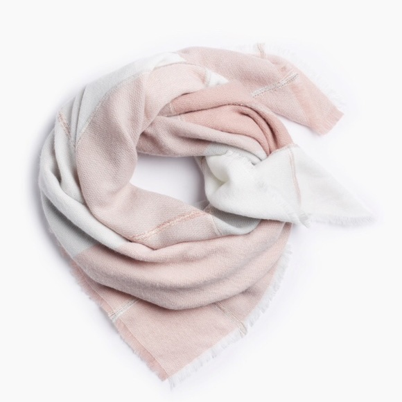 w/TAGs Winter Plaid Rose BLANKET SCARF - Picture 2 of 4